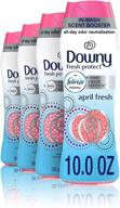 downy fresh protect april fresh odor defense in-wash scent beads with febreze, 10 oz, pack of 4 logo