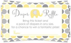 img 4 attached to Yellow Elephant Shower Diaper Invitation
