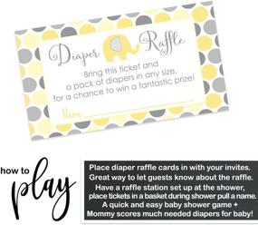 img 3 attached to Yellow Elephant Shower Diaper Invitation