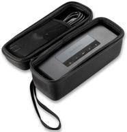 чехол caseling hard case для портативного беспроводного динамика bose soundlink mini ii (1 и 2 поколение) с зарядным кабелем и аксессуарами - совместим с мягким силиконовым чехлом bose - сумка для хранения и переноски логотип