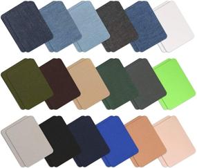 img 3 attached to 👕 ebateck Iron On Patches: Clothing Repair Kit with Many Sizes and Colors - No-Sew Fabric Patch for Clothes, Cotton, and Jeans (36Pcs-Classic-Colors)