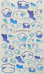 img 2 attached to 🌙 Sanrio Cinnamoroll Pet Sticker Seal - Night Sky 2 Decorative Scrapbooking Supplies & Stationery: 1 Sheet, 44 Pcs