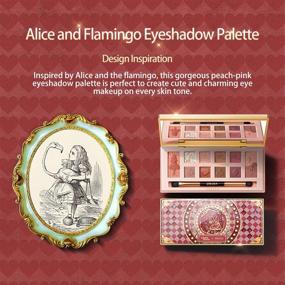 img 3 attached to 🎨 ZEESEA Eyeshadow Palette The British Museum Alice Series - Highly Pigmented Matte Glitter Makeup, Long Lasting Shimmer Make Up - 12 colors (03#Flamingo)