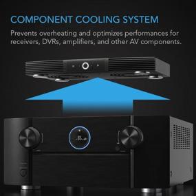 img 3 attached to 💨 AC Infinity AIRCOM S7: Top-Exhaust 12'' Quiet Cooling Fan System for Receivers, Amps, DVRs, AV Cabinet Components