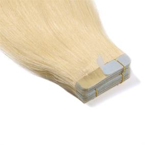 img 1 attached to Extensions Seamless Natural Straight Platinum