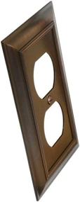 img 2 attached to 🔳 CKP Brand #31191 Duplex Wall Plate in Elegant Oil-Rubbed Bronze Finish