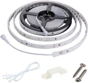 img 4 attached to Enersystec Dimmable 120V LED Strip Light – Waterproof IP65, No LED Driver Required, Warm White 2800K LED Rope Light, 16.4ft Tape Light with 300 LEDs for Indoor or Outdoor Use