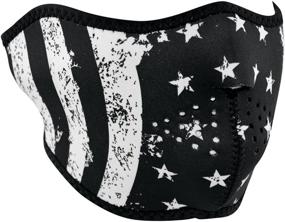 img 3 attached to 🏴 ZANheadgear WNFM091H Black and White Flag Face Masks: Superior Protection in a Pack of 1