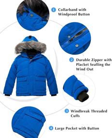 img 1 attached to 🧥 ZSHOW Winter Jacket: Stylish Puffer Windproof Boys' Clothing for Cozy Warmth