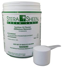 img 1 attached to 🧼 Stera-Sheen Green Label Sanitizer - Purdy Products - 1 Case of 4 x 4 Pound Jars
