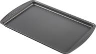 🍪 t-fal signature cookie sheet: 15 x 10 grey non-stick - top quality bakeware logo