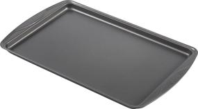 img 2 attached to 🍪 T-fal Signature Cookie Sheet: 15 x 10 Grey Non-stick - Top Quality Bakeware