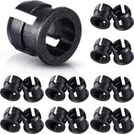 🔌 led holder clip - 200 pieces black plastic 5mm light emitting diode (led) mounting holders bracket for panel display, lamp bulb socket, led bezel holder logo