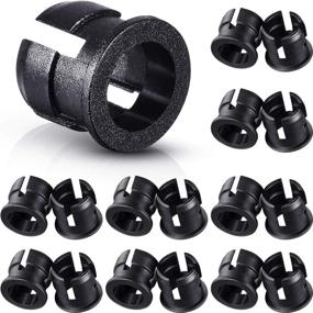 img 4 attached to 🔌 LED Holder Clip - 200 Pieces Black Plastic 5mm Light Emitting Diode (LED) Mounting Holders Bracket for Panel Display, Lamp Bulb Socket, LED Bezel Holder