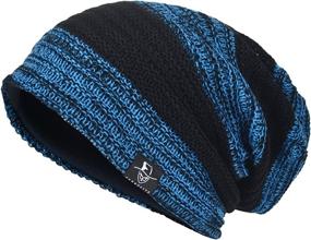 img 2 attached to 🧢 VECRY Mens Slouchy Beanie: Trendy Knit Skull Cap for Winter and Summer - B305