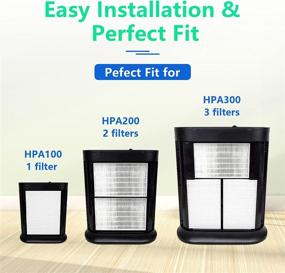 img 1 attached to 🌬️ True HEPA Filter R for Honeywell HRF-R2 HRF-R3 Air Purifier (3-Pack) - Enhance Your Air Quality with Filter R