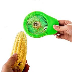 img 3 attached to Portable Kitchen Corn Desilker: Efficient Cleaning Brush for Vegetables and Fruits - Aremazing Corn Cucumber Brush Tools (Random)