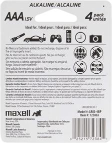 img 2 attached to MAXELL 723865 Alkaline AAA Batteries, Ready-to-go for Long-lasting and Reliable Performance, 4 Count (1 Pack)