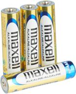 maxell 723865 alkaline aaa batteries, ready-to-go for long-lasting and reliable performance, 4 count (1 pack) logo