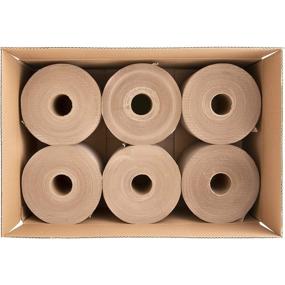 img 3 attached to 🧻 Genuine Joe GJO22600 Hard Wound Roll Towel, 800 Feet Length x 7.9 Inches Width, Natural (Pack of 6)