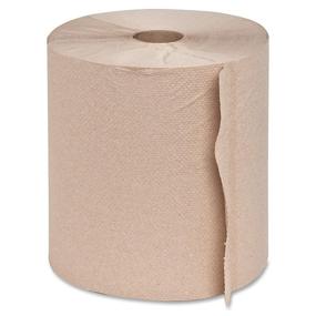 img 4 attached to 🧻 Genuine Joe GJO22600 Hard Wound Roll Towel, 800 Feet Length x 7.9 Inches Width, Natural (Pack of 6)