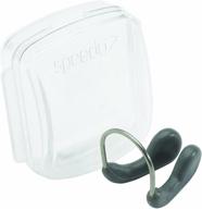 high-performance speedo unisex swim training nose clip: competitive and charcoal-gray logo