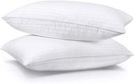 🛏️ somito home firm bed pillows for sleeping 2 pack king size 20 x 36 inches, hypoallergenic side and back sleeper pillow, soft bed hotel pillows set of 2, down alternative cooling pillow - enhanced seo logo