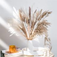 🍂 wild autumn 92 pcs luxury gift box: natural dried pampas grass bouquet for boho wedding decor & home decoration logo
