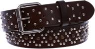 🔥 stylishly tanned studded vintage genuine leather: enhance your style with timeless sophistication logo