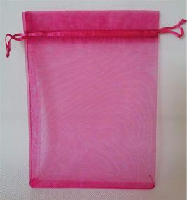 img 2 attached to Euplee 100 Pack Small Rose Red Organza Gift Wrap Bags: Perfect Party Favor Bags for Kids Birthday, Thank You Gifts, Baby Shower & More!