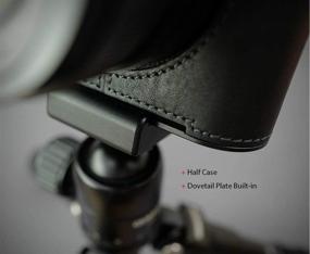 img 3 attached to 📷 Enhance Your Leica Q2 Experience with LIM's Authentic Italy Leather Camera Half Case and Metal Grip Dovetail Plate in Black