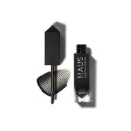 🌟 haus laboratories by lady gaga: risqué brow & lash sparkle topper in black sparkle - long lasting vegan eye makeup logo