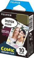 fujifilm instax mini comic instant film - multi-color pack logo