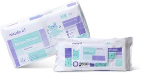 img 2 attached to 👶 Hour Absorbent Diapers: Made of Baby Diapers, Size 1-10, Sensitive Skin, Hypoallergenic, Unscented, Pediatrician & Dermatologist Tested, Up to 10 lbs (Size 1)