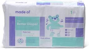 img 4 attached to 👶 Hour Absorbent Diapers: Made of Baby Diapers, Size 1-10, Sensitive Skin, Hypoallergenic, Unscented, Pediatrician & Dermatologist Tested, Up to 10 lbs (Size 1)