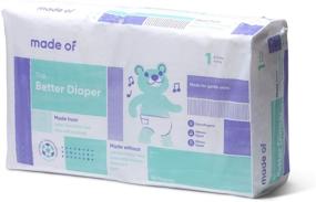 img 3 attached to 👶 Hour Absorbent Diapers: Made of Baby Diapers, Size 1-10, Sensitive Skin, Hypoallergenic, Unscented, Pediatrician & Dermatologist Tested, Up to 10 lbs (Size 1)