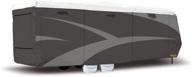 🏕️ adco 34877 дизайнерская серия водонепроницаемый серый/белый 37' 1" - 40' чехол для прицепа toyhauler dupont tyvek логотип