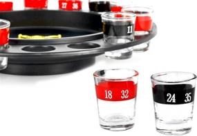 img 3 attached to 🎲 Fairly Odd Novelties Shot Glass Roulette Game: Fun Red/Black Party Game, 16PCS, FON-10046 - Perfect Adult Game Night & White Elephant Gifts!