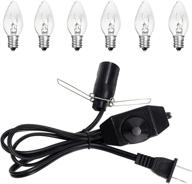 ohlgt himalayan salt lamp cord replacement kit: dimmer switch, 6 bulbs & metal clip логотип