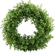 🌿 16-17 inch gtidea eucalyptus wreath - artificial greenery spring wreath for front door, home wall, wedding, christmas decor логотип