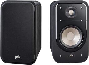 img 4 attached to Polk Audio S20 Signature Series Bookshelf Speakers - Home Theater, Surround Sound & Premium Music, Power Port Technology, Detachable Magnetic Grille (Pair), Black
