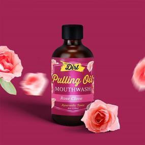 img 3 attached to 🌹 Gluten-Free Oil Pulling Mouthwash - Dental Tonic with Essential Oils for Bad Breath, Non-GMO, 4oz - Luscious Rose Clove and Mint