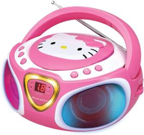 img 4 attached to Enhanced Hello Kitty Portable Stereo CD Boombox: 🐱 AM/FM Radio, Speaker, LED Light Show & iPad/MP3 Aux-in Jack