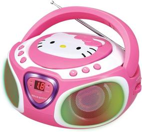 img 3 attached to Enhanced Hello Kitty Portable Stereo CD Boombox: 🐱 AM/FM Radio, Speaker, LED Light Show & iPad/MP3 Aux-in Jack