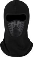 🧣 cold weather windproof balaclava ski mask with fleece lining - ultimate snow gear for men & women in running, skiing, and snowboarding logo