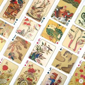 img 1 attached to 🎴 Premium Standard Size Unique Playing Poker Cards, Deck of Cards for Kids & Adults in Korean Joseon Kingdom Folk Painting Art