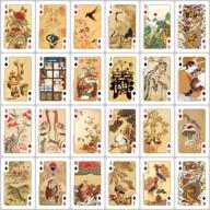 🎴 premium standard size unique playing poker cards, deck of cards for kids & adults in korean joseon kingdom folk painting art логотип