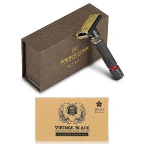 img 3 attached to 💈 MEIJI Emperor Adjustable Safety Razor by VIKINGS BLADE