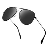 🕶️ ultimate protection: polarized aviator sunglasses for classic driving experience logo