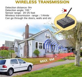 img 1 attached to 🔔 Hosmart 1/2 Mile Rechargeable Wireless Driveway Alarm System: Weatherproof Outdoor Motion Sensor & Detector for Enhanced Security